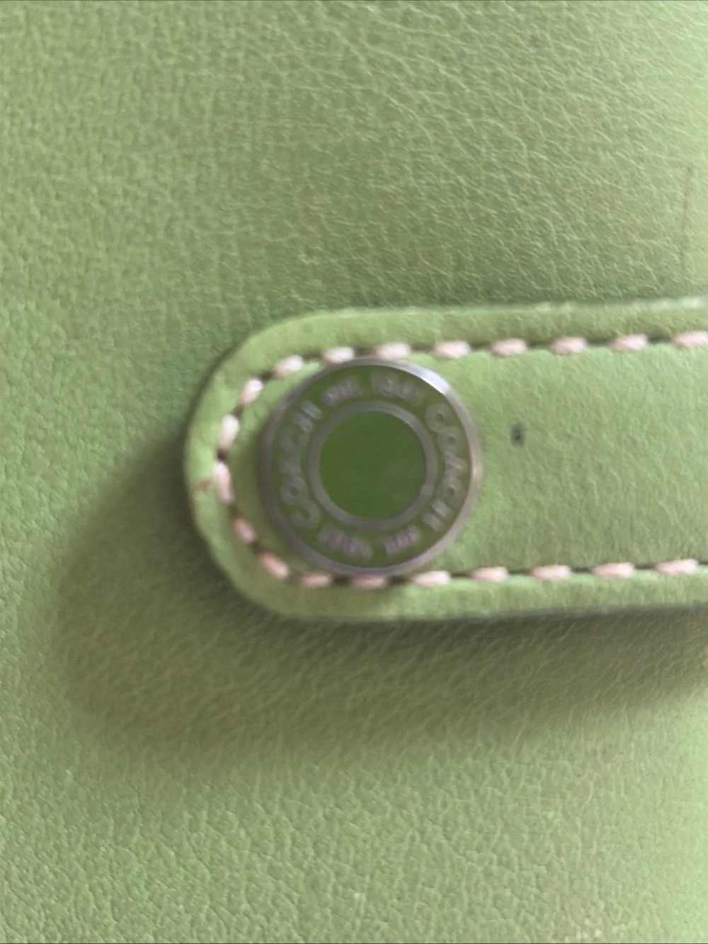 Share Coach Leather Agenda Planner Organizer Green 6